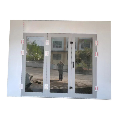 48pcs एलईडी लैंप और 7.5KW निकास पंखे सीई स्वीकृत ऑटोमोटिव पेंटिंग के लिए स्प्रे बूथ