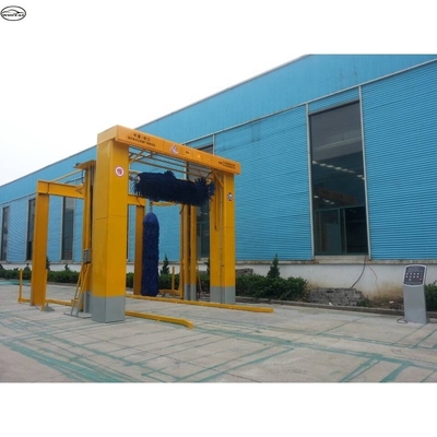 दो पक्ष ब्रश 14kw चैनल प्रकार स्वचालित बस धोने की मशीन गहन सफाई के लिए