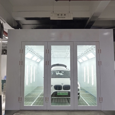 कार स्प्रे बूथ के लिए 50 मिमी वॉल कार पेंट बेकिंग ओवन 15KW हाई स्पीड