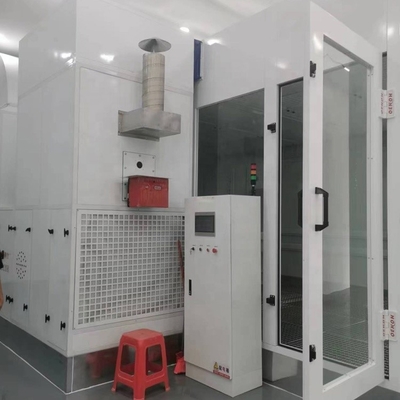 कार स्प्रे बूथ के लिए 50 मिमी वॉल कार पेंट बेकिंग ओवन 15KW हाई स्पीड