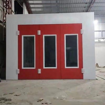 प्रदूषण नियंत्रण ऑटो कार पेंटिंग मशीन सीई स्वीकृत कार स्प्रे बूथ यूरोपीय प्रकार के पंखे के साथ