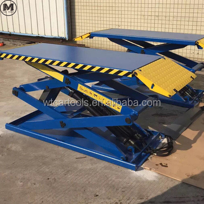 61"/1550mm प्लेटफार्म लंबाई 3 टन डबल सिलेंडर के साथ पोर्टेबल कार लिफ्ट