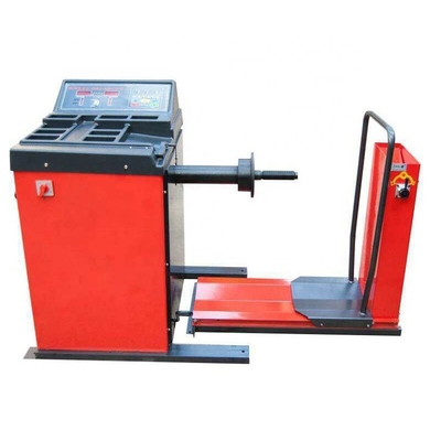 10S लाल 200KG 1400mm ट्रक व्हील बैलेंसर 220V चार व्हील संतुलन के लिए
