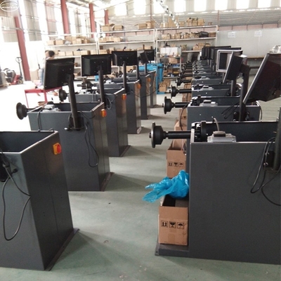 गति संतुलन के लिए पूर्ण स्वचालित टायर संतुलन मशीन 0.37kw 220v