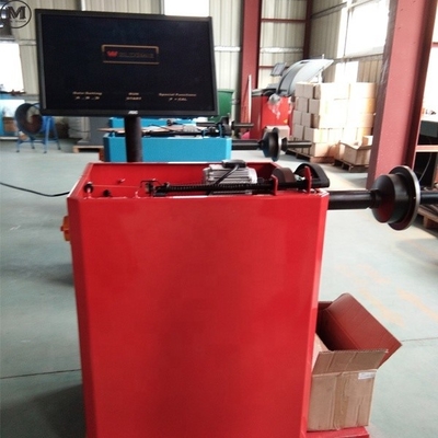 गति संतुलन के लिए पूर्ण स्वचालित टायर संतुलन मशीन 0.37kw 220v