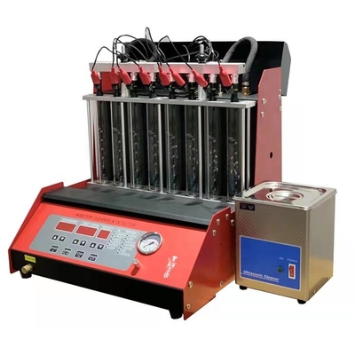 6 सिलेंडर इंजेक्टर परीक्षक और 600 सेकंड इंजेक्शन समय और 250W शक्ति के साथ क्लीनर