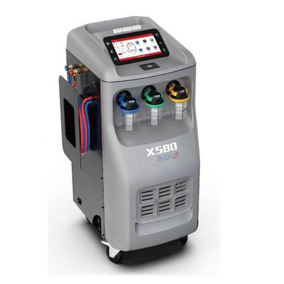 18 किलो सिलेंडर क्षमता X580 R1234YF प्रिंटर के साथ एसी रिचार्ज और फ्लशिंग मशीन