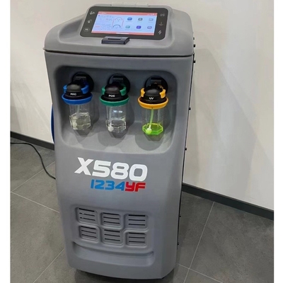 R1234yf ग्रे स्वचालित एसी रिकवरी सिस्टम 350ML उच्च सटीकता के साथ