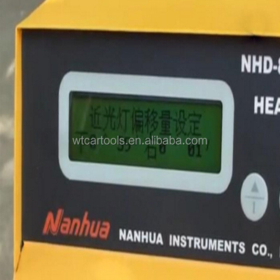 स्टील एनएचडी-8101 लेजर संरेखण समारोह के साथ हेडलाइट परीक्षक 59 सेमी चौड़ाई
