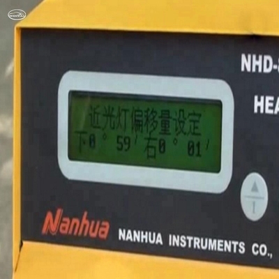 एनएचडी-8000 कार हेडलाइट परीक्षक केंद्रीय ऊंचाई 130 सेमी 220v 50hz सभी कारों के लिए