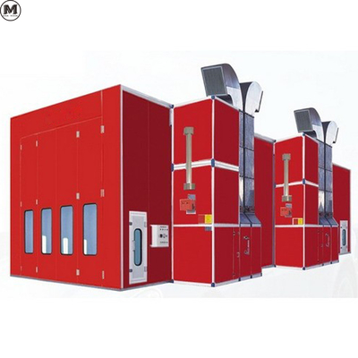 डीजल बर्नर ट्रक स्प्रे बूथ 220V 39KW एलईडी लाइट और 11KW प्रशंसकों के साथ