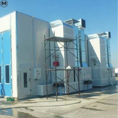 डीजल बर्नर ट्रक स्प्रे बूथ 220V 39KW एलईडी लाइट और 11KW प्रशंसकों के साथ