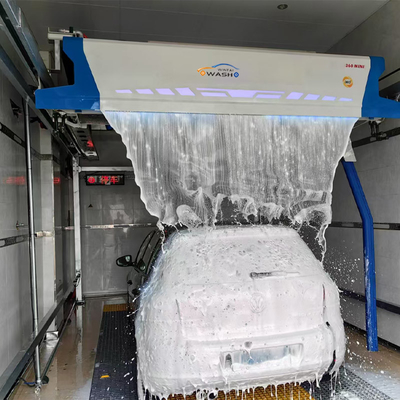 FS360 कार वाशिंग मशीन उच्च जल फ्लशिंग दबाव 360 कार वाशिंग मशीन 38Kw 360 टचलेस कार वाशर स्वचालित कार वाशिंग मशीन