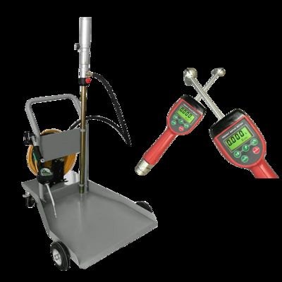 Air Drive Oil Dispenser Kit with 5:1 Oil Pump and Enclosed Hose Reel