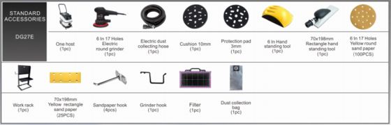 ऑटोमोटिव डिटेलिंग उपकरण धूल मुक्त ड्राई सैंडिंग मशीन ऑटोमोटिव के लिए