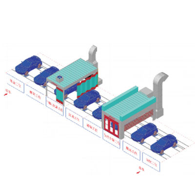 कार पेंट स्प्रे रूम बेकिंग ऑटो तैयारी कमरे पेंटिंग लाइनें